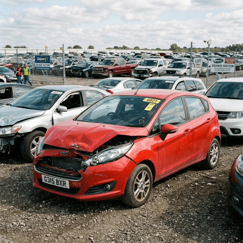 Damaged Ford Fiesta